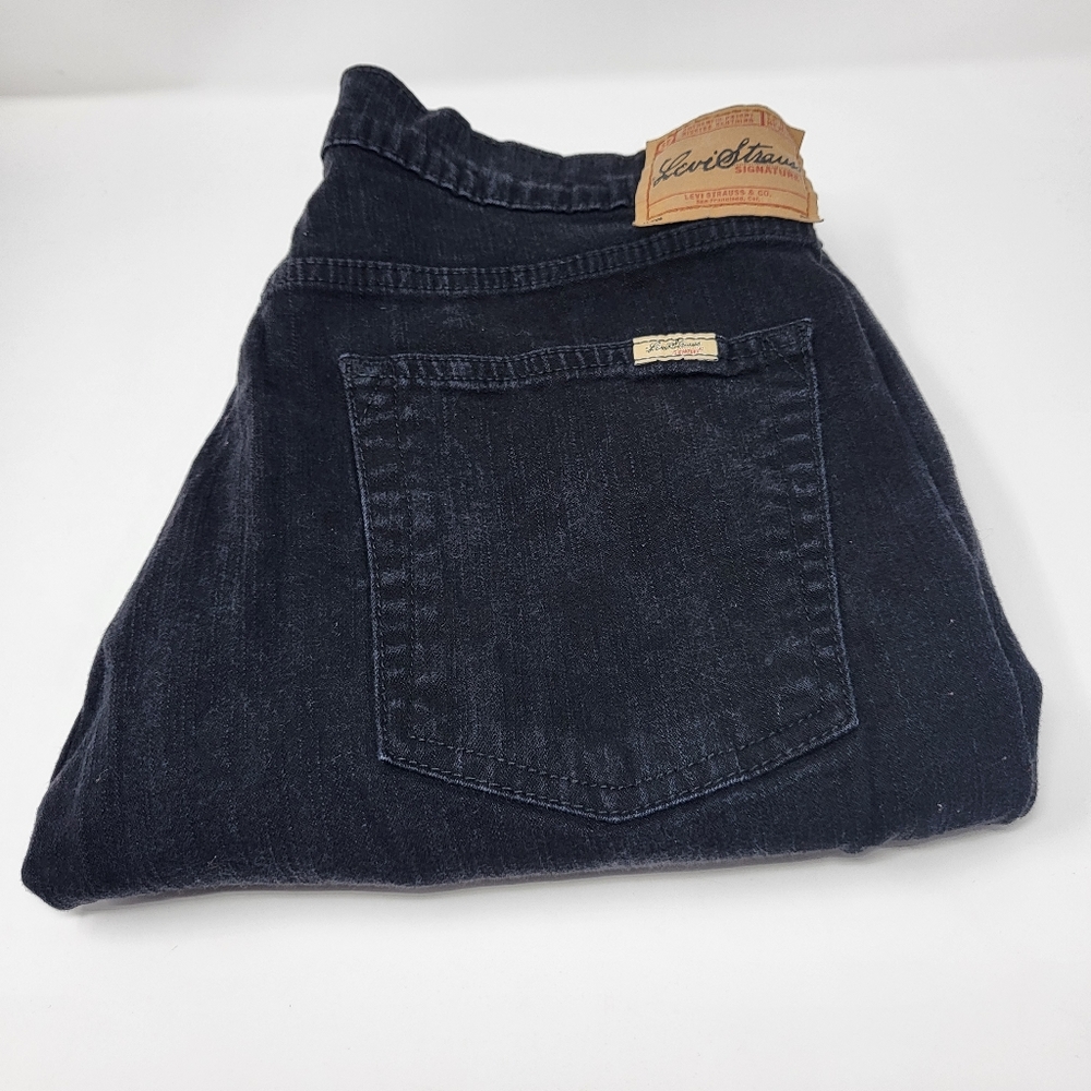 Levis Strauss Signature Jeans Stretch Bootcut Womens Size 14 Long - Picture 4 of 8